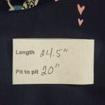 Molly Bracken Semi-Sheer Navy Blue Women's Top with Dog Print Size Large Photo 8