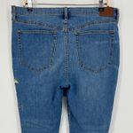 Johnny Was Good Vibes Skinny Jeans Size 32 Blue Embroidered Celestial Boho Artsy Photo 4