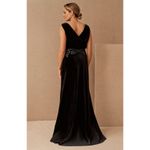 Tadashi Shoji NWT Josepha Dress Size 16 Black Velvet Gown Photo 1