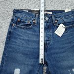 Levi's  Premium Wedgie Straight Jeans Distressed Ripped Destroyed Blue Size 27x28 Photo 12