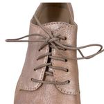 AGL Juliet Metallic Rose Gold Leather Cork Platform Oxfords Size 36.5 Pink Photo 3