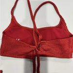 Cabana Del Sol Red Textured Bikini set Photo 4