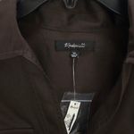 Madewell  Utility Long Sleeve Popover Shirt Dark Carob Stretch Cotton XS NWT Photo 7