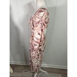 House of Harlow  1960 Linen Blend Palm Leaf Midi Dress Floral Smocked Size XS Photo 3