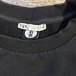 ZARA Cropped Fit Front Pocket Crewneck Photo 3