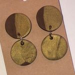 Elegant Bronze Shimmer and Brown Earrings Gold Photo 0