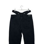 American Eagle Super Hi Rise Jeans Women’s Size 6 Short Black Cutout Baggy Fit Photo 5