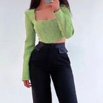 ZARA Hounds Tooth Crop Top Photo 4