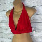 J.Crew Halter Tie Back Bikini Top Red Size Medium NWT Photo 2