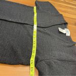 Studio Collection Black Short Sleeve V Neck Button Up Cardigan Sweater Medium Photo 2