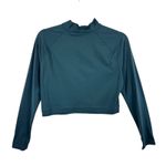 Better/Together Green Cropped Long Sleeve 1/2 Zip Mock Neck Athletic Top Size XL Photo 1