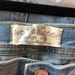 Free People We The  Maggie Mid Rise Straight Jeans Button Fly Light Stone Wash 25 Photo 4