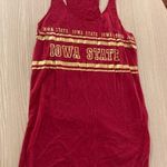 Zoozatz Iowa State Cyclones Red Tank Top Womens Size Small  Gold Lettering Logo Photo 0