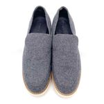 Vince Zeta Platform Loafers Gray Felt Wool Slip On Shoes Almond Toe Size 8 | 38 Photo 9