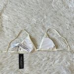 ASOS Free Society mix and match scrunch triangle bikini top in ivory size XS Photo 13