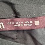 ZARA Hunter Green Mini Skirt Ruffle Rouched Size Small Photo 2