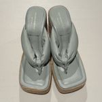 Paloma Barcelo NWOB 39 Tess Slip On Espadrille Platform Wedge Sandals Leather Green Size 8.5 Photo 2