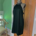 NBD NWT NBDxRevolve Lourdes Green Velvet High Neck Beaded Open Back Mini Dress~ L🧡🎀 Photo 4