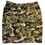 Venus Camo Denim mini Skirt- Size 6 Photo 3