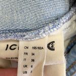 Icicle Light Wash Blue Cotton Blend Stretch Denim Skinny Jeans Women's Size 2 Photo 7