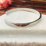 Talbots Silver Tone Bangle Grateful Loved Strong Photo 6