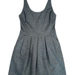 Wilfred  Aritzia Gray Sleeveless Skater Mini Dress Size 4 Small Fit & Flare Twee Photo 0