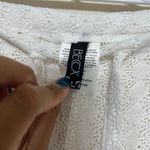Becca  White Crochet Swim Pants Cover Up Small Women Photo 2