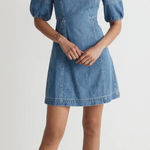Madewell  Maisie Fennwood Wash Denim Short Sleeve Mini Dress 00 Photo 0