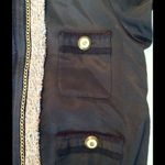 BCBGMAXAZRIA  Jacket With Gold‎ Chain Trim Photo 2