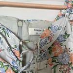 House Of CB  Kara Floral Lace-Up Ruched Mini Dress Size‎ XS Photo 3