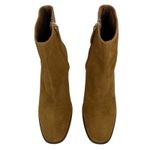 Mango Round Toe Heel Suede Ankle Boots Medium Brown Size 39/ 8.5 Photo 4