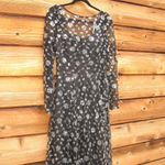 Mac Duggal NWT 12360 Illusion Long Sleeve A Line Gown Black 2 Photo 6