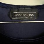 Impressions Velvety Blue Top Photo 3