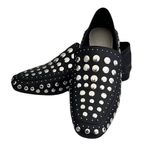 1. State  Black Leather ‘Flintia’ Silver Studded Convertible Flats, Size 7.5 Photo 1