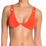 Robin Piccone New. red orange buckle bikini. XS-top/S-bottom. Retails $216 Photo 8