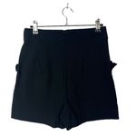 Leith Black High Rise Ruffle Pocket Shorts S Photo 1