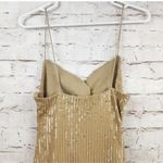 Retrofête Retrofete Sariah Sequin Dress in Nude Size XL NWT Sleeveless Cutout Midi Photo 7