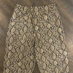 ZARA VEGAN LEATHER PANTS WITH SNAKE SKIN PATTERN Photo 13