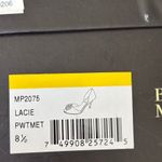 Badgley Mischka  Lacie‎ D'Orsay Heels Sz 8.5 Silver Leather Embellished Classy Photo 12