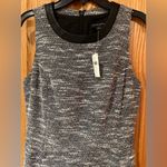 Banana Republic Factory Faux Leather Collar Fit & Flare Skater A-Line Dress Sz 0 Photo 3