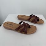 Minnetonka Sunny Leather Flip Flop Thong Sandals in Dark Brown size 9N NIB Photo 2