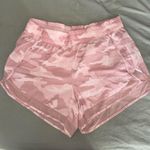 Athleta Mesh Racer Pink Camo Women's 4 inch Shorts Photo 0