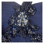 XScape Navy Beaded Chiffon Long Dress 4 Photo 2