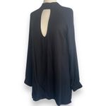 For Love & Lemons High Neck Keyhole Low Back Long Sleeve Black Witchy Mini Dress Size XS Photo 3