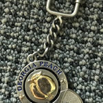 Georgia Peach Spinner Bottle Opener Keychain Photo 0