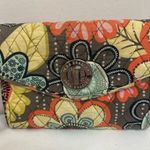 Vera Bradley Wrislet Clutch Toggle Floral Yellow Orange Blue Photo 1