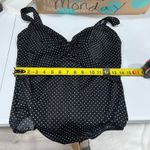 MiracleSuit  Sanibel Polka Dot Swimsuit 14 Womens Padded Slimming Ruched Black Photo 5