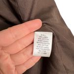 Isaac Mizrahi Brown Linen Blend Zip Front Jacket Blazer Photo 9