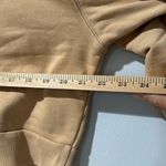 Aritzia TNA Cozy AF 1/4 Pullover Size Large Color is Yellowish Tan Cropped Brown Photo 8
