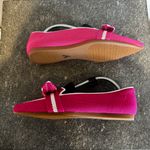 Vivaia Michelle 2.0 Pointed Toe Two Tone Bow Loafer Flats in Pitaya Beige Pink Size 6 Photo 8